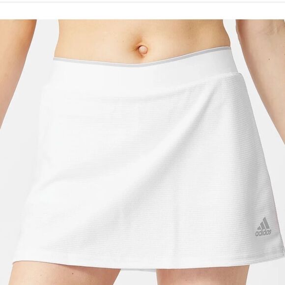 adidas Women's Core Club Skirt White, built in shorts, White, Large, NWT - Picture 1 of 8